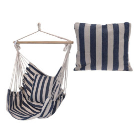 HAMAC SUSPENDAT+PERNA ALBASTRU100x120CM