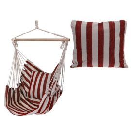 HAMAC SUSPENDAT+PERNA ROSU 100x120CM