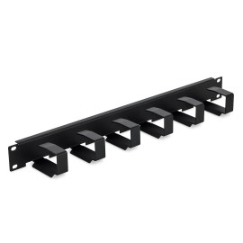 19' cable management panel 1U, 6x organi